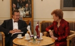 President Toomas Hendrik Ilves kohtus Läti Vabariigi presidendi Vaira Vike-Freibergaga