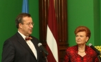 President Toomas Hendrik Ilves met with the President of the Republic of Latvia Vaira Vike-Freiberga.
