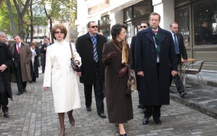President Toomas Hendrik Ilves kohtus töövisiidil Gruusia Vabariiki Gruusia Parlamendi spiikri pr Nino Burjanadzega