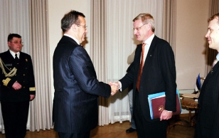 Meeting with Carl Bildt, the Minister of Foreign Affairs of Sweden