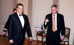 President Toomas Hendrik Ilves kohtus Kadriorus Rootsi Kuningriigi välisministri Carl Bildtiga