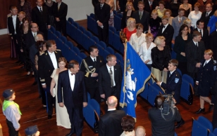President Toomas Hendrik Ilves osales Jõhvi kontserdimajas Eesti politsei 88. aastapäeval.