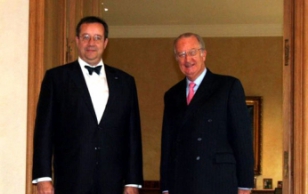 President Toomas Hendrik Ilves kohtus Brüsselis Belgia kuninga Albert II-ga.