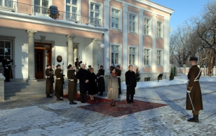 President Toomas Hendrik Ilves võttis vastu Austria suursaadiku dr. Angelika Saupe-Berchtholdi, kes esitas oma volikirja