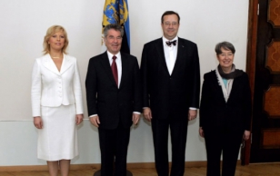 President Toomas Hendrik Ilves kohtus Kadriorus Austria riigipea dr. Heinz Fischeriga