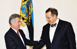 President Toomas Hendrik Ilves kohtus Kadriorus Austria riigipea dr. Heinz Fischeriga.