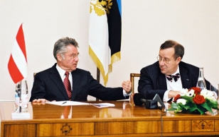 President Toomas Hendrik Ilves met with Austrian Head of State Dr. Heinz Fischer.