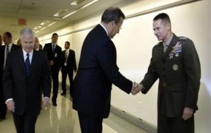 President Ilves kohtus USA kaitseminister Robert Gates'i ja Staabiülemate Komitee esimehe kindral Peter Pace'iga