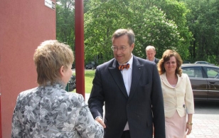 President Toomas Hendrik Ilves külastas Pärnumaa Kutsehariduskeskust.
