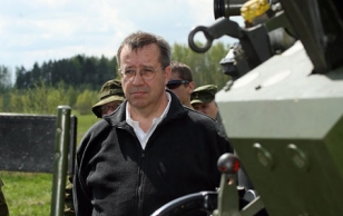 President Toomas Hendrik Ilves külastas Eesti kaitseväe aasta suurimat maaväeõppust Kevadtorm.