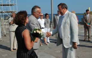President Toomas Hendrik Ilves and Mrs. Evelin Ilves visited Hiiu County