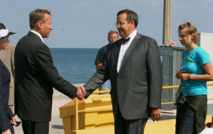 President Toomas Hendrik Ilves and Mrs. Evelin Ilves visited Saare County