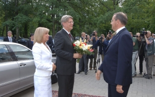 Встреча с избранным президентом Латвии Валдисом Затлерсом 
