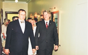 President Toomas Hendrik Ilves met withr Valdis Zatlers, the newly elected President of Latvia.