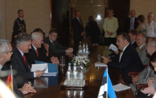 President Ilves met with the German Foreign Minister Frank-Walter Steinmeier