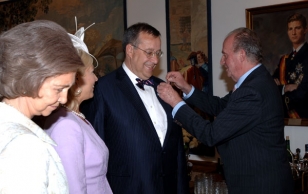 President Ilves ja Hispaania kuningas Juan Carlos. Vabariigi President riigivisiidil Hispaanias