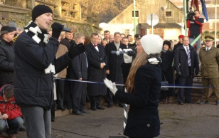 President Toomas Hendrik Ilves osales koos Läti riigipea Valdis Zatlersiga Valgas ja Valkas Schengeni viisaruumi laienemise pidustustel
