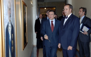 President Toomas Hendrik Ilves kohtumas Euroopa Komisjoni presidendi José Manuel Barrosoga