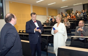 President Ilves and Evelin Ilves visited Tartu University Institute of Technology