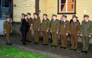 President Toomas Hendrik Ilves visited the Pärnumaa Brigade of the Defence League