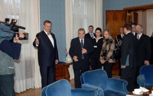 President Toomas Hendrik Ilves received Stjepan Mesić, the President of Croatia, who is on an official visit to Estonia