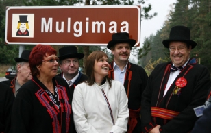 President Toomas Hendrik Ilves osales Mulgimaa piiriviitade avamisel