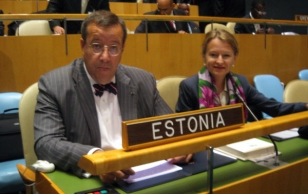 President Toomas Hendrik Ilves on the 62nd Session of the United Nations Organization in New York.