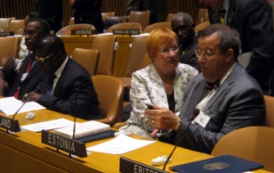 President Toomas Hendrik Ilves on the 62nd Session of the United Nations Organization in New York.