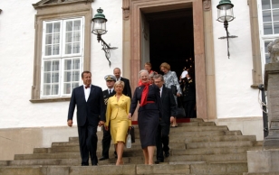 President Ilves and Mrs. Evelin Ilves met with Danish Queen Margrethe II