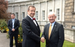 State Visit to the Republic of Ireland 13.-16.04.2008. President Toomas Hendrik Ilves met with Senator Pat Moylan, Chairman of the Senate