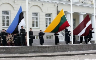 Flag raising ceremony of three Baltic nations