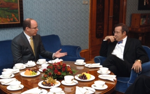 President Ilves met with Albert II, the Prince of Monaco