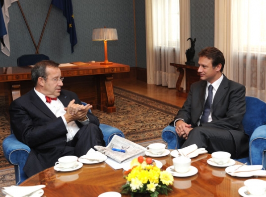 President Ilves met with Gordan Jandroković, the Foreign Minister of Croatia
