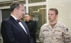 President Ilves met with the members of the Defence Forces leaving on a mission to Afghanistan