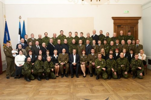 President Ilves visited the Raplamaa Brigade of the Defence League
