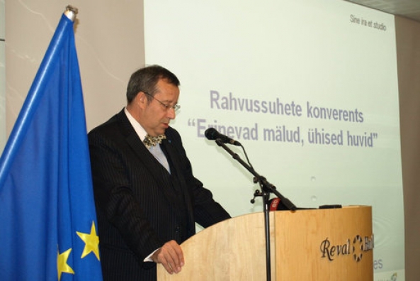 President Ilves at the conference of interethnic relationships Different Memories - Common Future
