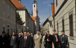 Official Visit to Croatia. President Ilves visited Varaždin