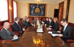 Meeting with Valdis Dombrovskis, the Prime Minister of Latvia