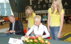 Initiating a Young Athlete’s Prize. Erika Salumäe, President of the Estonian School Sports Federation