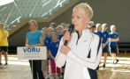 Initiating a Young Athlete’s Prize. Erika Salumäe, President of the Estonian School Sports Federation