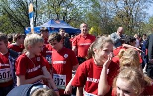 Relay race for high school students at Tammsaare Park, Tallinn