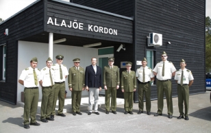 Visit to Ida-Viru County. President Ilves visited Alajõe border guard station