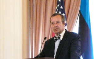 Working Visit to Unites States. President Ilves giving a speech at San Francisco World Affairs Council