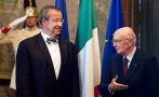 Itaalia president Giorgio Napolitano võtab vastu president Ilvese
