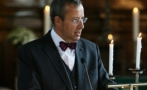President Ilves at the Service for Warranty Officer Eerik Salmus and Sergeant Raivis Kang, killed in Afghanistan