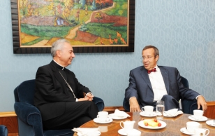 President Ilves meets with Archbishop Dominique François Joseph Mamberti, Secretary for Relations with States for the Holy See