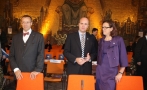 President Ilves, Rootsi peaminister Fredrik Reinfeldt ja Euroopa Liidu asjade minister Cecilia Malmström