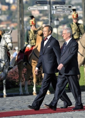 Welcoming ceremony at the residence of the President of the Republic of Hungary