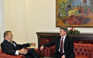 Президент Тоомас Хендрик Ильвес на встрече с главой Македонского государства Георгием Ивановым