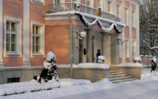 Office of the President in winter